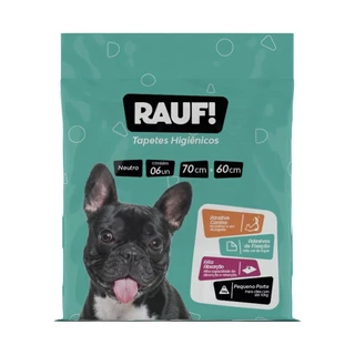 Tapete Higiênico Rauf Neutro 70x60cm - Embalagem com 6 Unidades em Oferta na Shopee