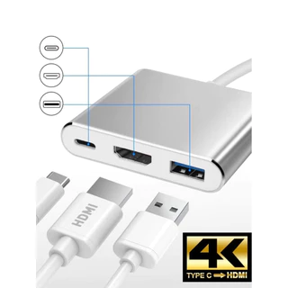 Adaptador de interface multimídia Battony USB C para HD com saída 4K, porta USB C
