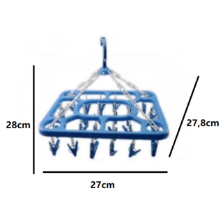Varal Para Roupa Roupas intimas e Meias Multiuso apartamento Quadrado Reforçado 20 Prendedores em Oferta na Shopee