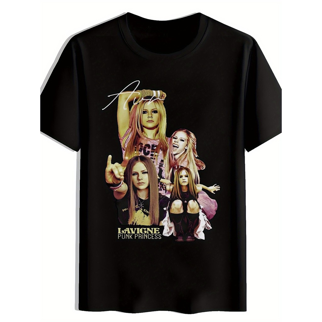 Camiseta Vintage Unissex De Algodão, Folgada, Com Estampa De Rock