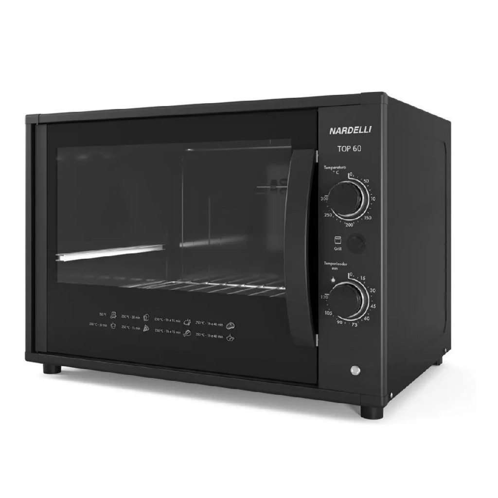 Forno Eletrico De Bancada Nardelli Top 60l Black