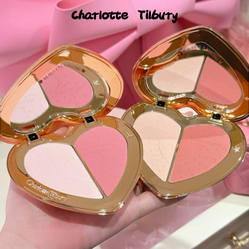 Placa Vermelha De Bochecha De Duas Cores Do Novo Amor De Charlotte Tilbury Melhora A Caixa De Gema Fosca Natural Blush E em Oferta na Shopee