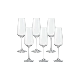 Jogo de 6 Taças para Espumante Aroma 190ml – Haus Concept em Oferta na Shopee