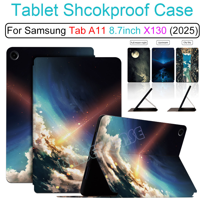 Para Samsung Tab A11 8.7 Polegadas 2025 PU Couro À Prova De Choque Caso ...