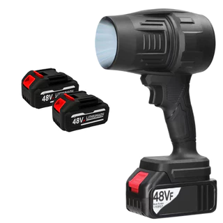 Soprador de Ar Turbo Portátil | Remove Folhas e Pó | 2 Baterias Recarregáveis