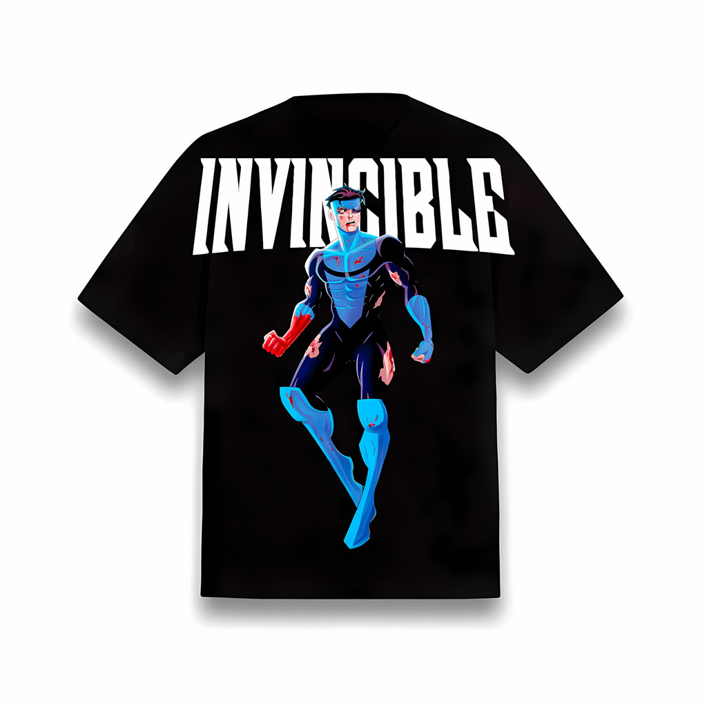 Camiseta Anime Invencivel Invencible Novo Traje Desenho Algodão 30.1 ...