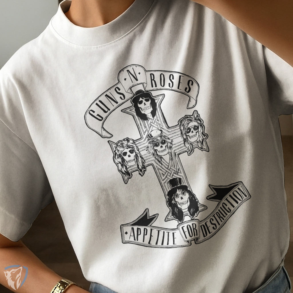 Camiseta Guns N' Roses | Estampa Appetite for Destruction Retrô