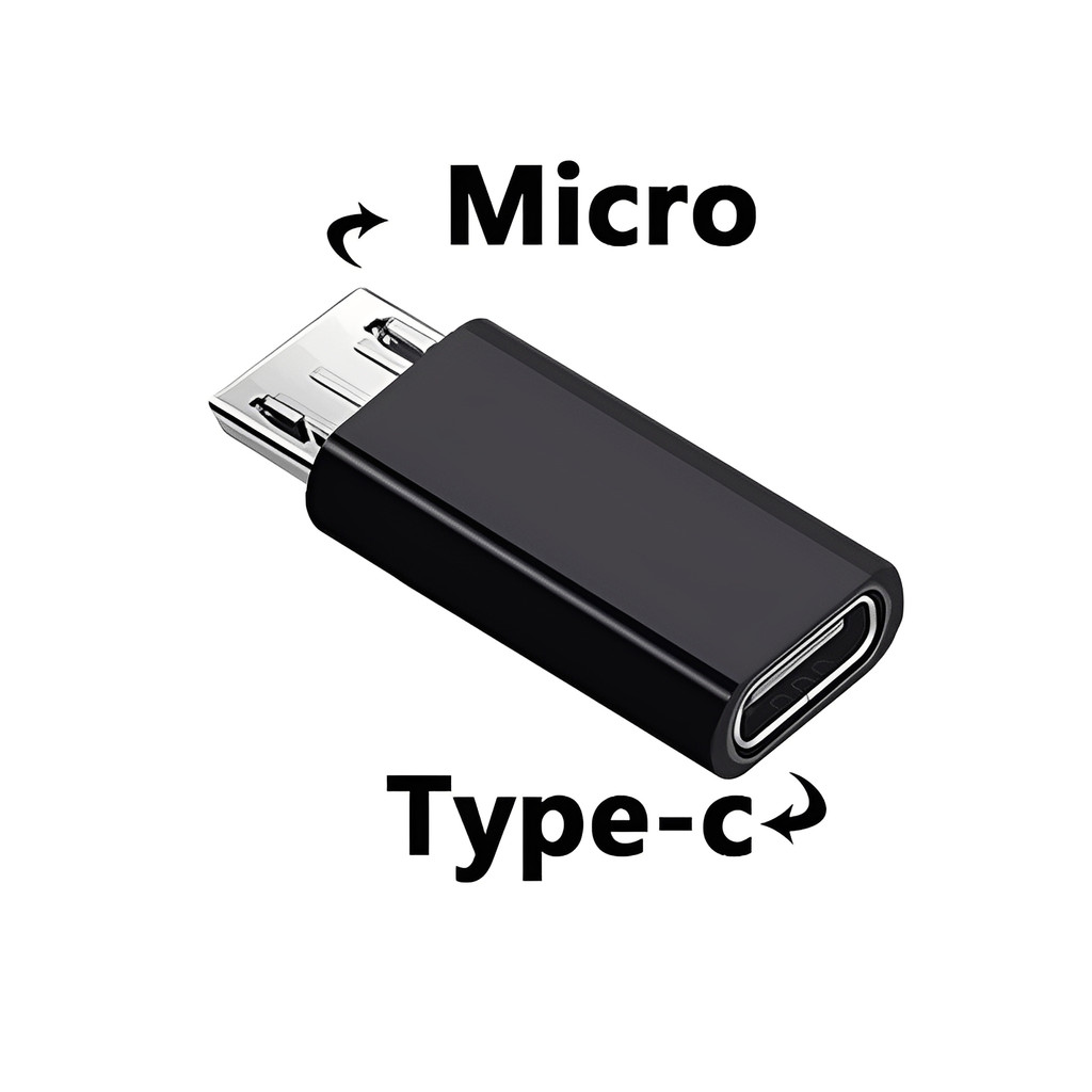 Adaptador Type-C para Micro USB Conversor Prático e Conectividade Garantida Pequeno E Fácil De Levar