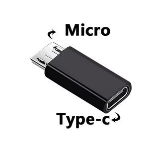 Adaptador Type-C para Micro USB Conversor Prático e Conectividade Garantida Pequeno E Fácil De Levar