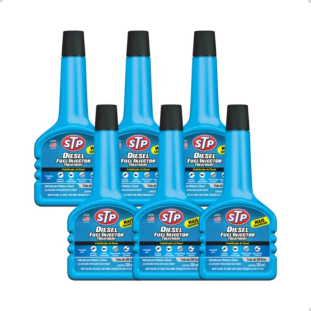 Kit 6 Stp Aditivo Fuel Injector Treatment Motor A Diesel | Shopee Brasil