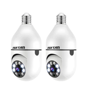 Kit 2 Mini IP Câmera de Segurança Wi-fi Branco com Áudio Bidirecional Visão Noturna e Sensor de Movimento - YOOSEE