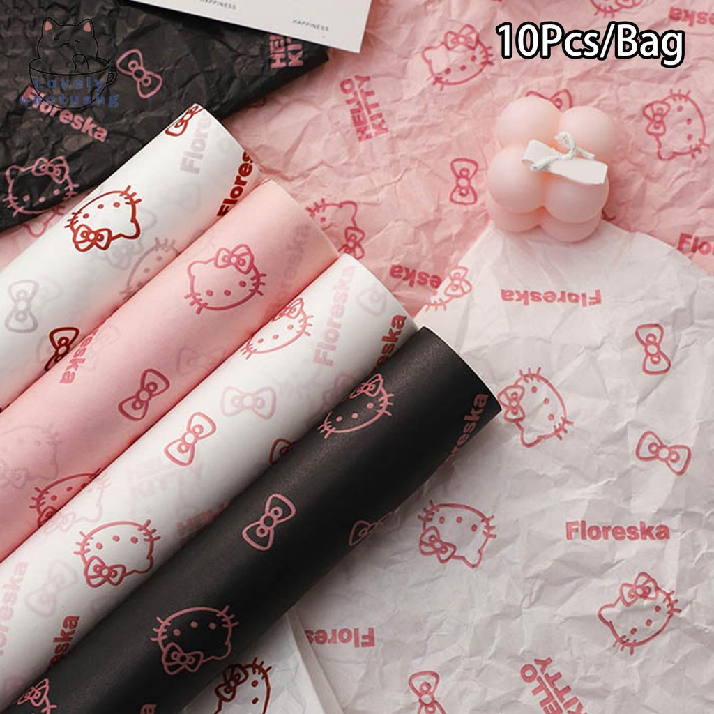 lovelycactushg 10 Peças De Papel De Embrulho De Presente Da Hello Kitty ...