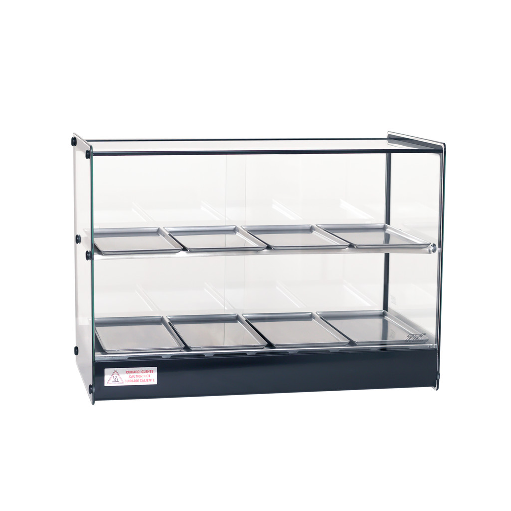 Estufa Vitrine Quadrada Dupla Salgados 8 Bandejas Evr Titã