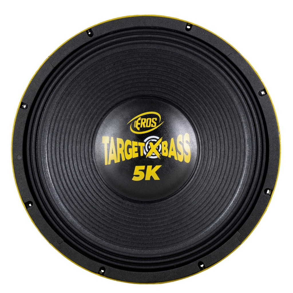 Subwoofer 15 Eros Target Xbass 5K E15 2500W RMS 4 Ohms Amarelo Som