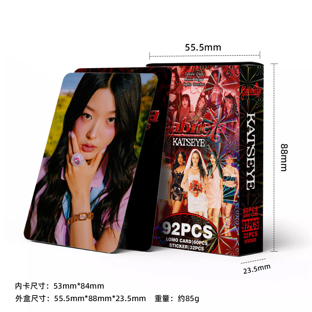 92 Pçs/set Kpop Idol KATSEYE Photocards Gabriela LOMO Cartão