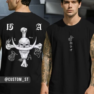 Regata Oversized Capitão Barba Branca Escudo Imperador One Piece Fandom Anime Edward Newgat