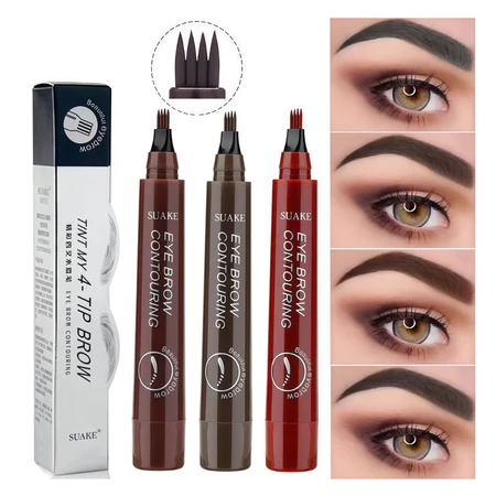 Lapis Caneta Sobrancelha Barba À Prova D 'água fio a fio Microblanding