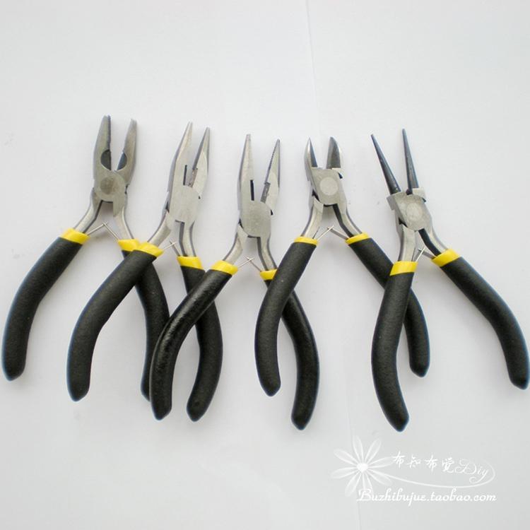 Ferramentas DIY alicate artesanal Mini alicate jóias alicate Diagonal alicate agulha-nariz alicate redondo 17cm