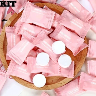 Kit 90 Toalhas Desidratadas Comprimidas – Compactas/ Descartáveis e Multiuso Para Limpeza/ Viagem/ Camping e Uso Diário