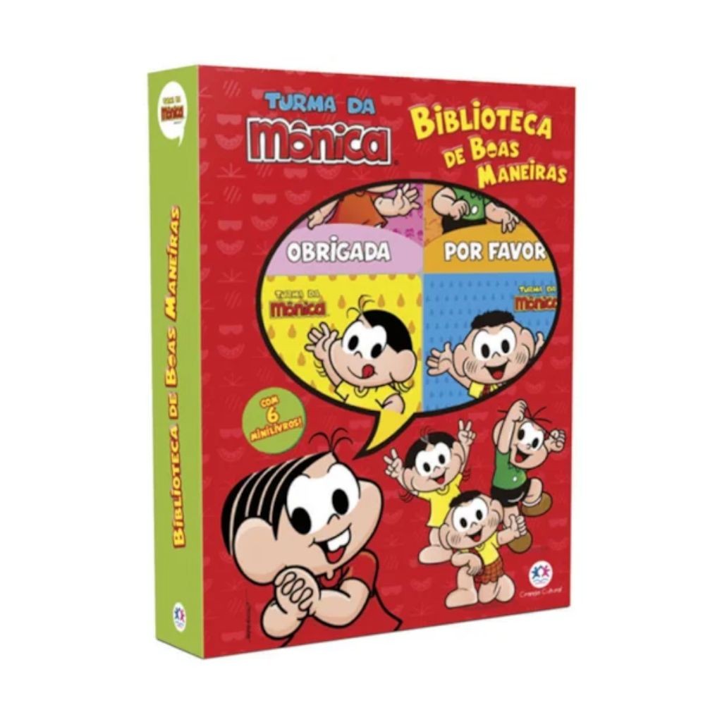 Box Com 6 Livros Turma Da Monica Biblioteca De Boas Maneiras | Shopee ...