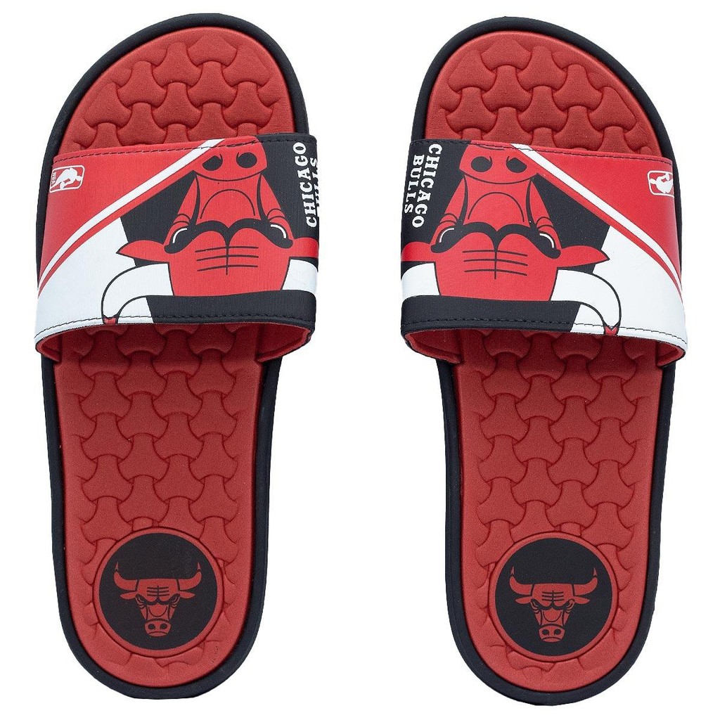 Chinelo Masculino Rider Slide Pump NBA II Chicago Bulls Vermelho ...