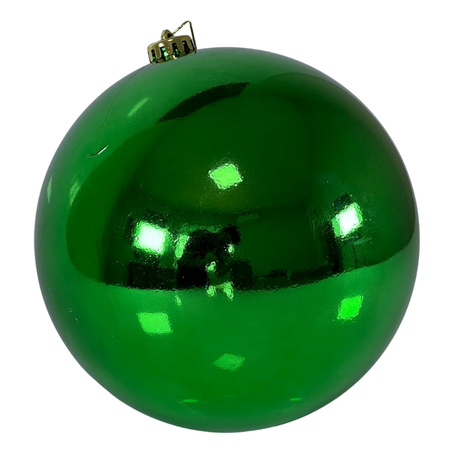Bola de Natal Verde Lisa Unitária 15 cm