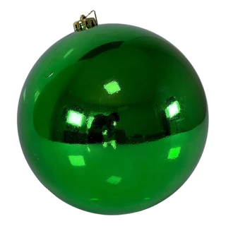 Bola de Natal Verde Lisa Unitária 15 cm