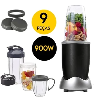Liquidificador Portátil 900W Extrator de Suco 11 Peças 110V e 220V Personal Blender Envio Imediato em Oferta na Shopee