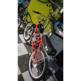 bicicleta motorizada 100cc com freio no pé, vmax e suspensão premium motor japones