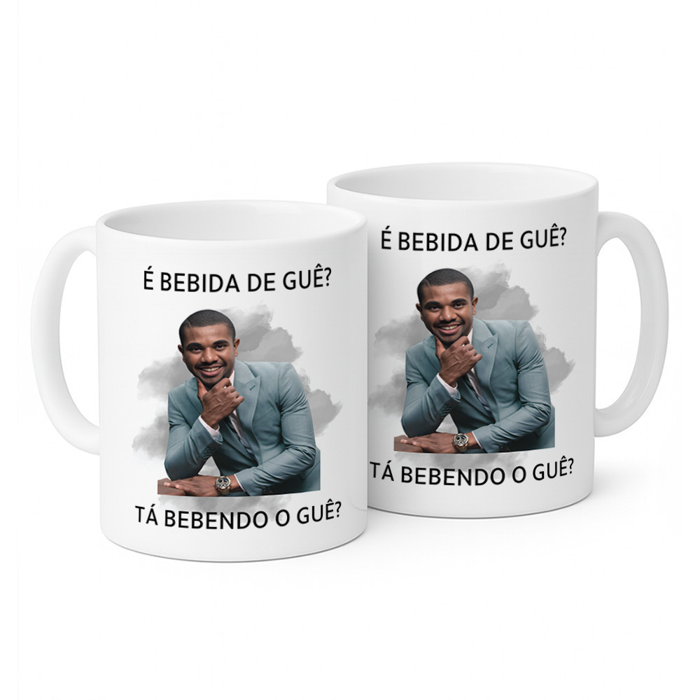 Caneca Davi Brito Di Guê Triste Porcelana 325ml Presente Meme | Shopee ...