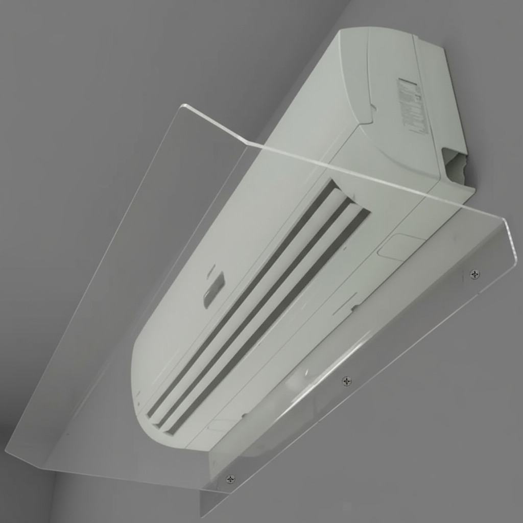 Defletor Acrílico para Ar Condicionado 7.000 a 13.000 BTUs Direciona o ...