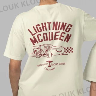 Camiseta Com estampa do McQueen Carros Doc Hudson Fillmore Tom Matte Sally Guido Cruz Ramirez Luigi 100% Algodão