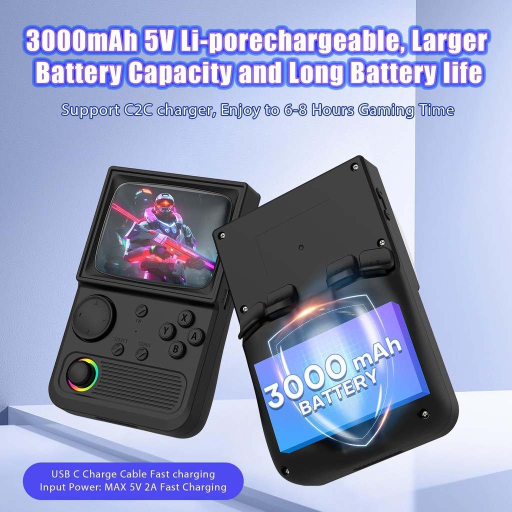 Console De Jogos Retrô R36T 22.000 + Pré-Carregados , Emulador