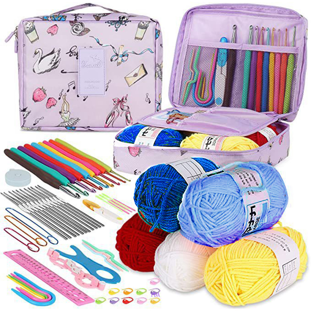 Kit De Crochê Para Iniciantes PDA 59pcs , Inicial De 59 Peças Adultos E ...