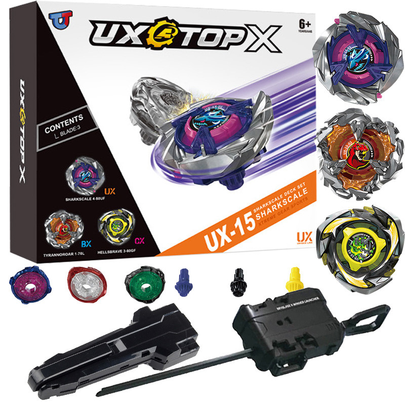 Beyblade X UX-15 Conjunto De Deck De Escala De Tubarão Xtreme Com
