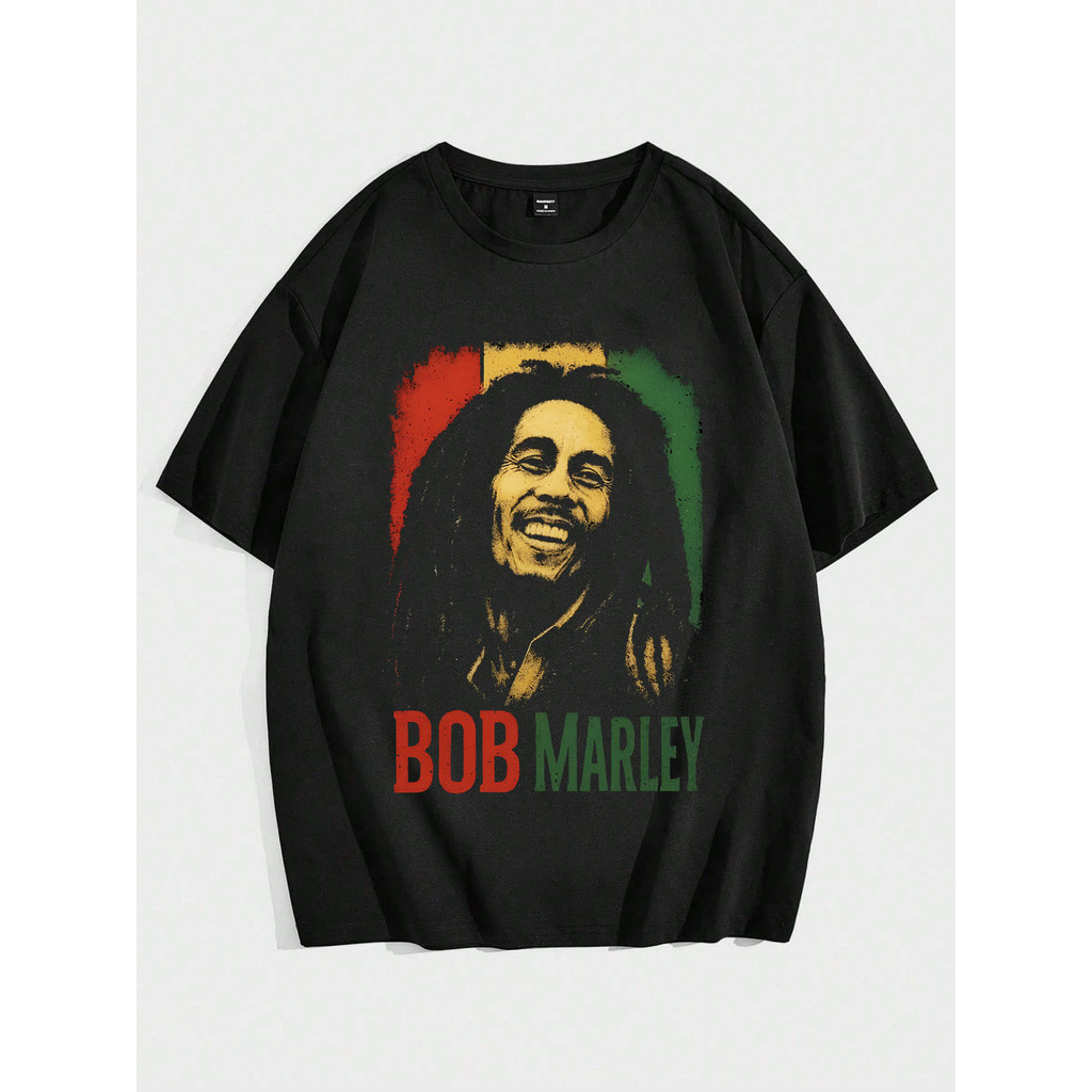 Camiseta Bob Marley Algodão Vintage Tee Premium Lançamento Alta