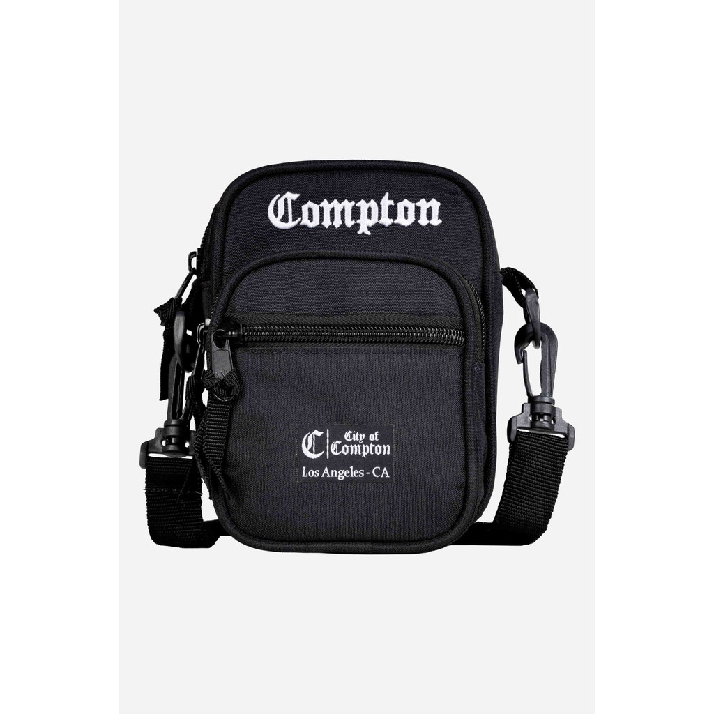 Shoulder Bag Compton Tradicional Bordada Preta | Shopee Brasil