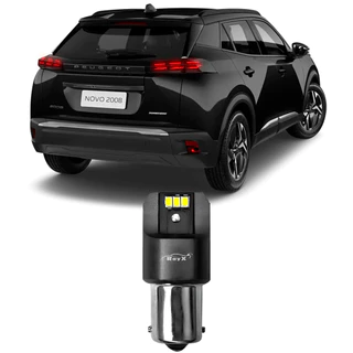 Lampada Ultra LED Premium Luz de Neblina Traseira P21W Novo Peugeot 2008 2024 2025