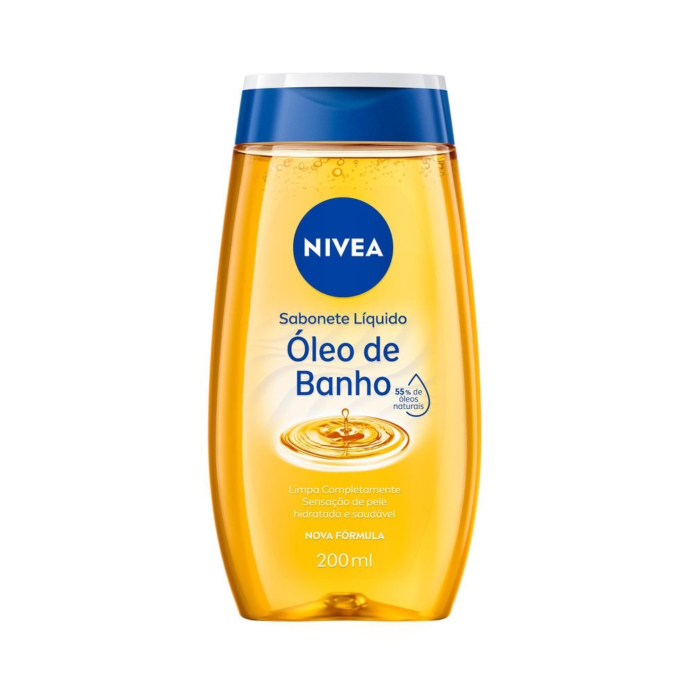 Sabonete Líquido Nivea Óleo De Banho 200ml | Shopee Brasil
