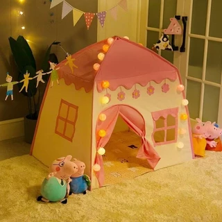 Barraca Infantil Rosa Flor/ Estrela/ Lua Grande 1.3M Menina Princesa Criança Azul Estrela Menor Preço Promoção em Oferta na Shopee