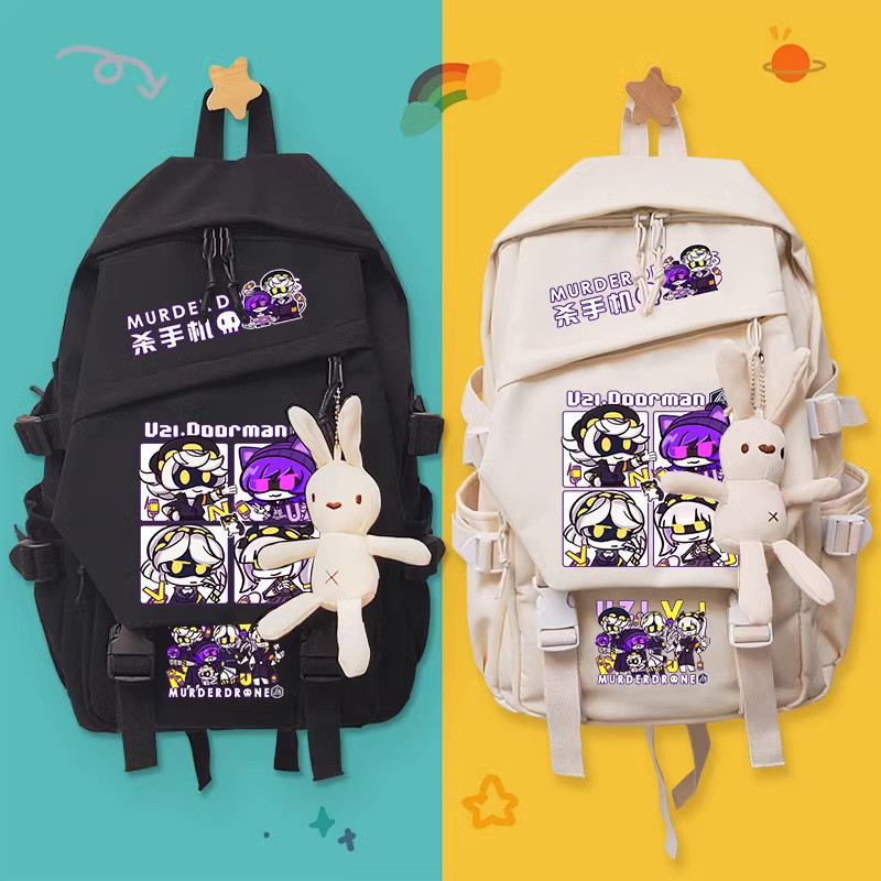 Mochila Deportiva Con Cordón Anime Murder Drones | Bolsa De Gimnasio Ligera Para Niño Y Niña