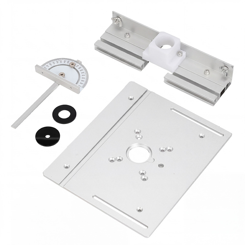Placa Base Para Mesa Tupia Invertida,Kit 3 Placas Inserção Alumínio para Tupia