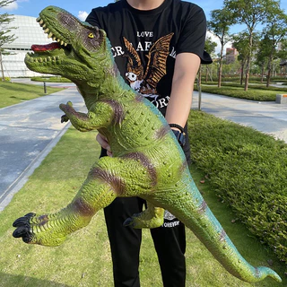 Brinquedos De Dinossauro Para Crianças E , Velociraptor T-Rex Triceratops Azul , Conjunto De Grandes Macios De Dinossaur