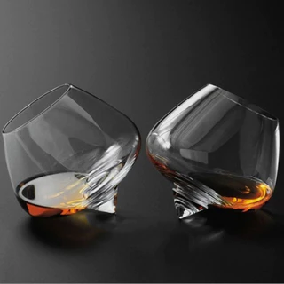 Copo De Vinho De Uísque Irregular, Giratório De Barriga Alta, Cerveja, Brandy, Coquetel, Bar, 1 Peça