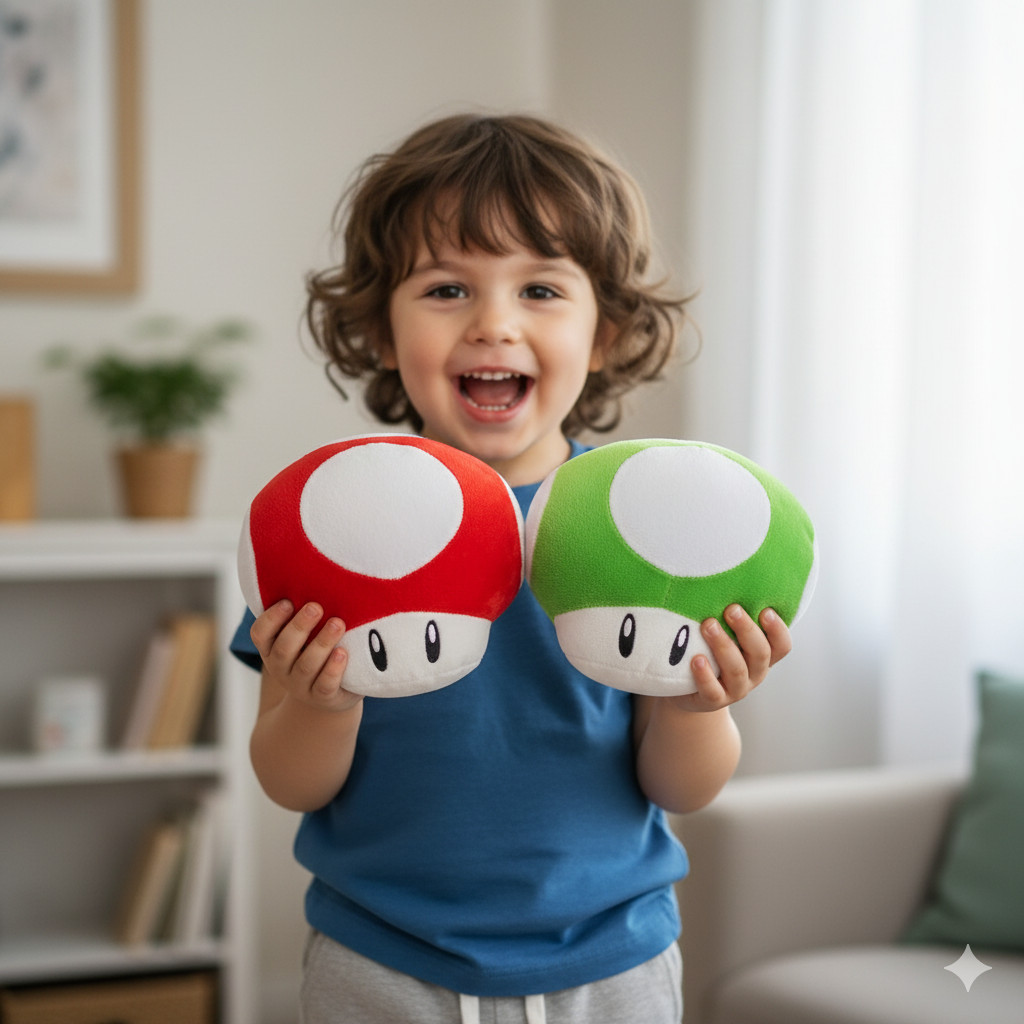 Pelúcia Toad mushroom cogumelo super mario presente de aniversário crianças brinquedos em Oferta na Shopee