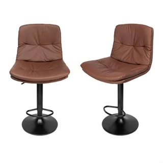 Kit Banquetas Zinnia Baltimore Comfort ZB5, 2 Unidades, Marrom, ZNC-BTMC-BW01 em Oferta na Shopee