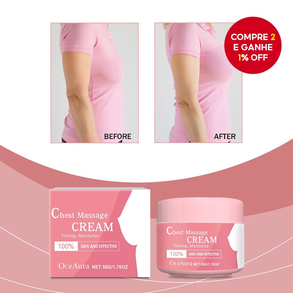 Creme Firmador e Anti-flacidez para Os Seios | Creme para Busto 50g ...