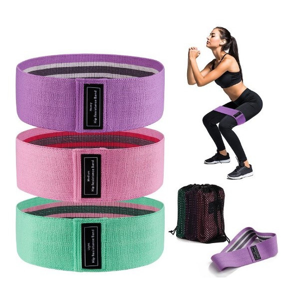 Kit 3 Hip Mini Band Elastico Academia Treino Funcional Fit | Shopee Brasil