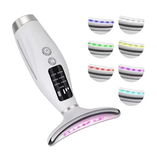 Massageador de Pele Firmeza Pescoço Led de 7 Modos Massageador Portátil Beleza para Rosto