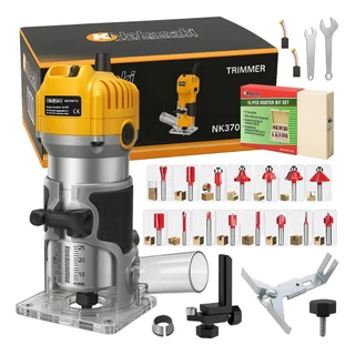 Tupia Laminadora 600W com Coletor de Pó + Jogo de Fresas 6mm Varias Variações - Envio Imediato